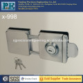 statin brushed stainless steel 304 double square head double glass door lock